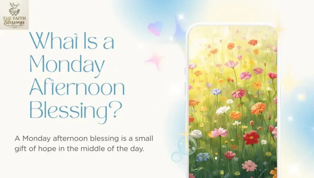 What Is a Monday Afternoon Blessing?