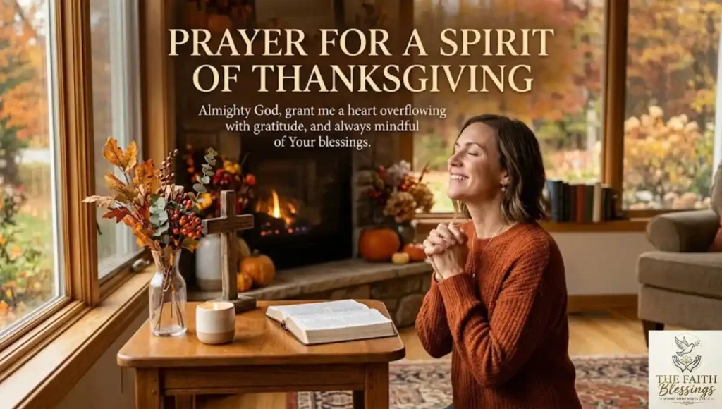 Prayer for a Spirit of Thanksgiving