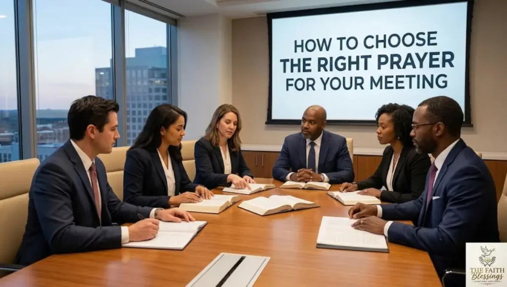 How to Choose the Right Prayer for Your Meeting