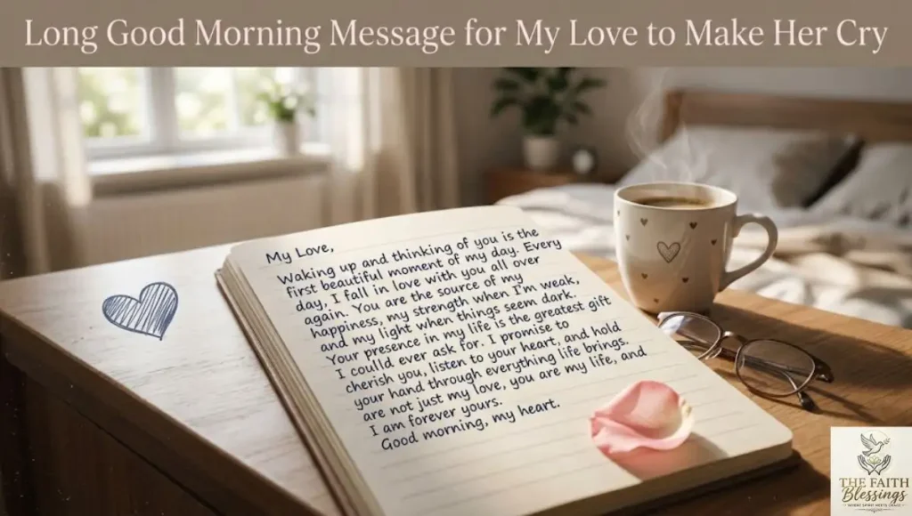 Long Good Morning Message for My Love to Make Her Cry