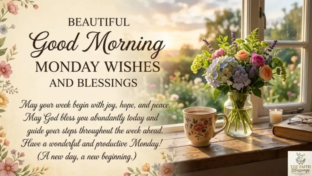 Beautiful Good Morning Monday Wishes And Blessings