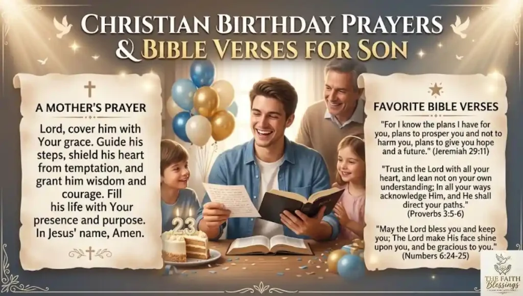 Christian Birthday Prayers and Bible Verses for Son