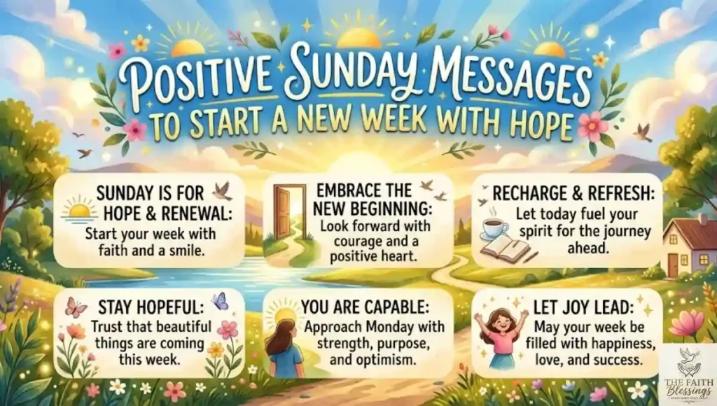 Positive Sunday Messages to Start a New Week with Hope