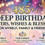 485+ Deep Birthday Prayers, Wishes & Blessings for Myself, Family & Friends