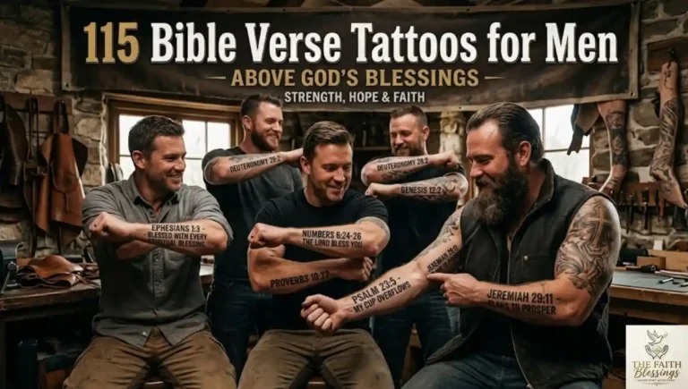 115 Bible Verse Tattoos for Men About God's Blessings