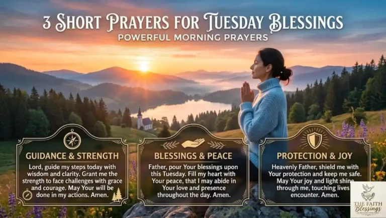 3 Short Prayers for Tuesday Blessings: Powerful Morning Prayers